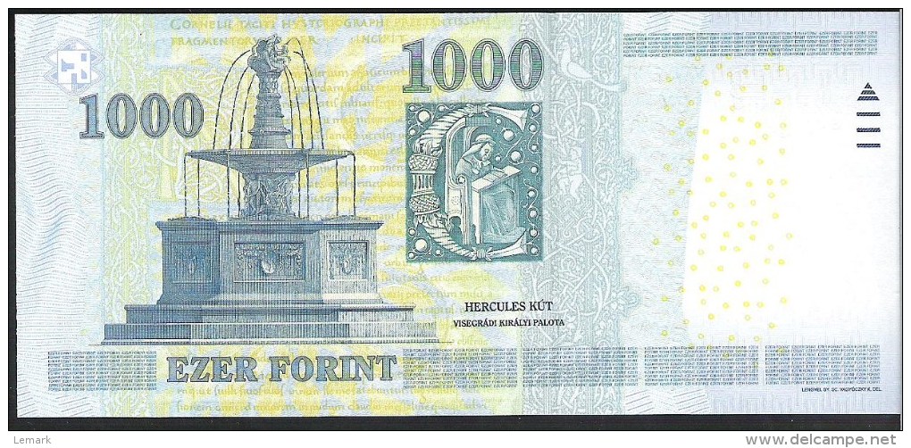 Hungary 1000 Forint 2011 P197b UNC - Hungary