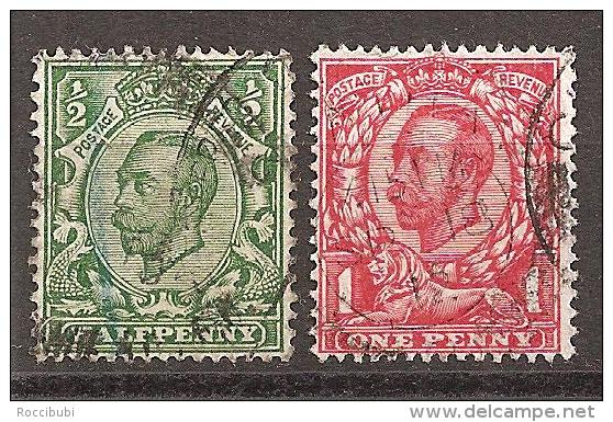 Grossbritannien 1911/1912 - Michel 121/122 O - Sonstige & Ohne Zuordnung