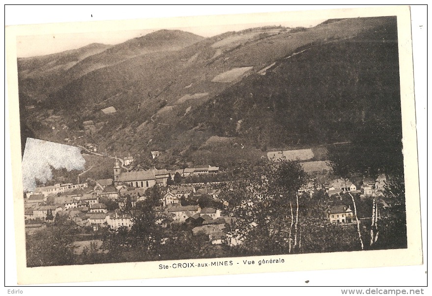 CROIX AUX MINES Vue Générale Ecrite TB - Sainte-Croix-aux-Mines