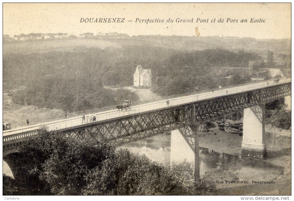 29 - DOUARNENEZ - Perspective Du Grand Pont Et De Pors An Eostic - Douarnenez