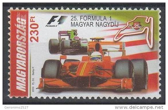 HUNGARY 2010 TRANSPORT Automobile Car FORMULA 1 - Fine Set MNH - Neufs