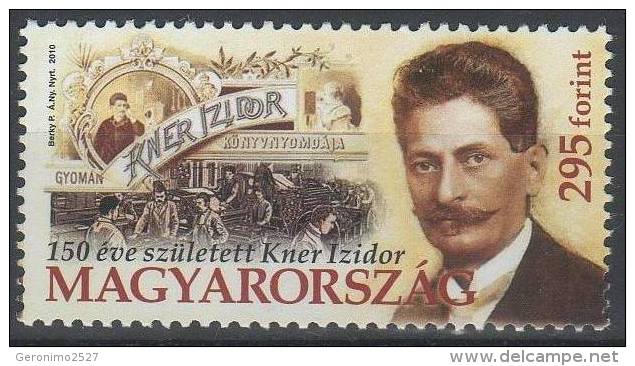 HUNGARY 2010 PEOPLE Famous Hungarians IZIDOR KNER - Fine Set MNH - Ongebruikt