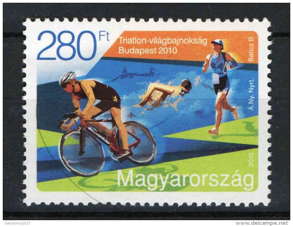 HUNGARY 2010 SPORT Different Games TRIATHLON - Fine Set MNH - Ongebruikt