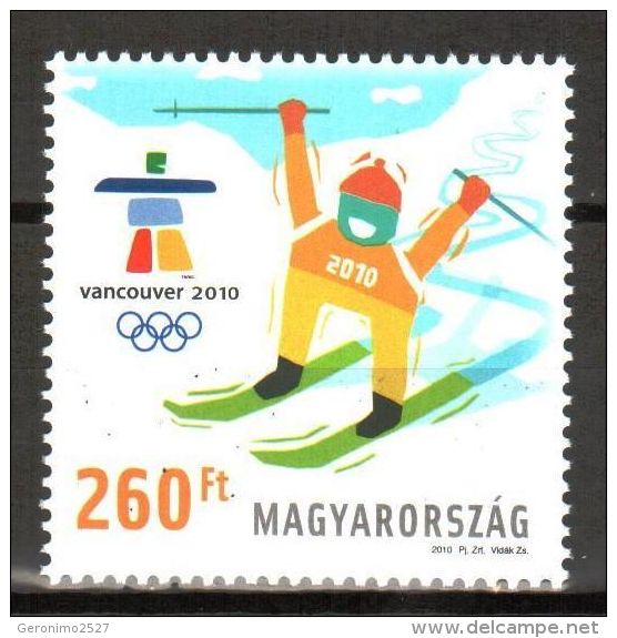 HUNGARY 2010 SPORT Winter Olympic Games VANCOUVER - Fine Set MNH - Ongebruikt