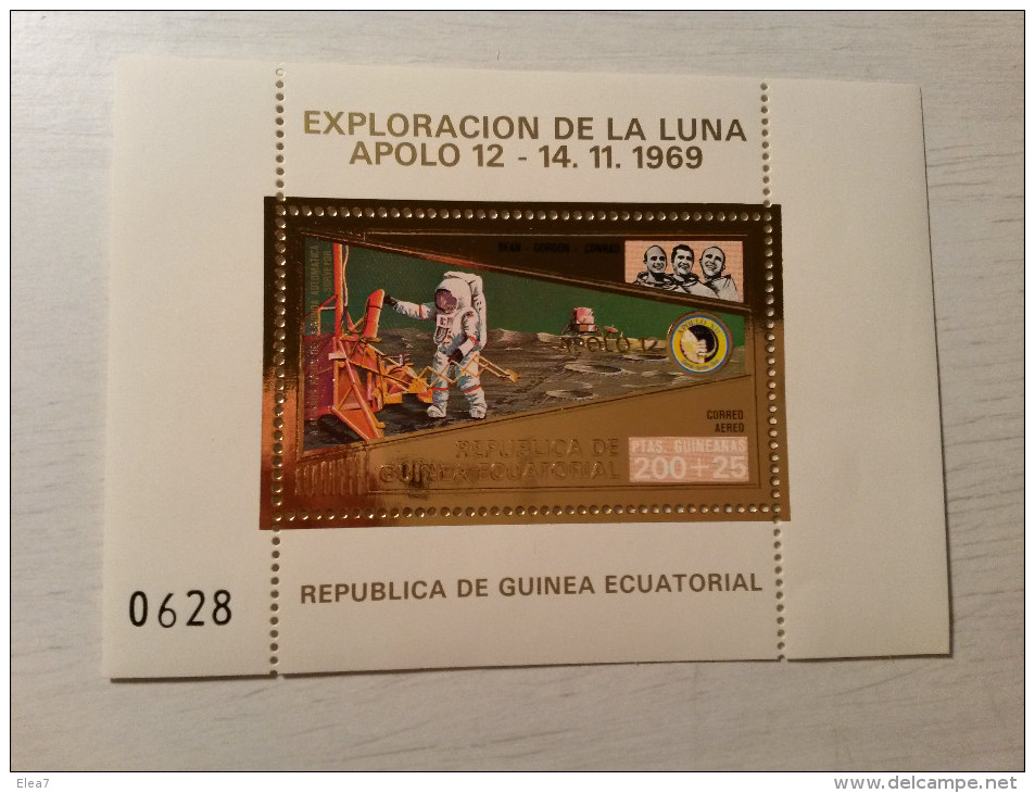 GUINEE EQUATORIALE - Timbre Apollo 12 - 14/11/1969. - Africa