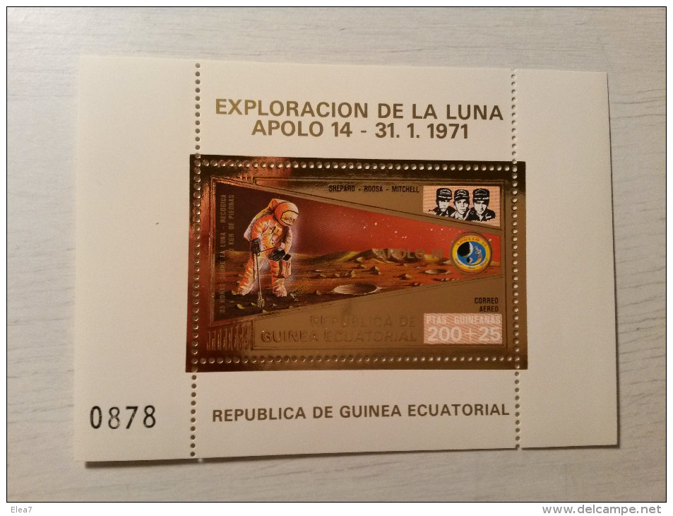 GUINEE EQUATORIALE - Timbre Apollo 14 - 31/01/1971 - Africa