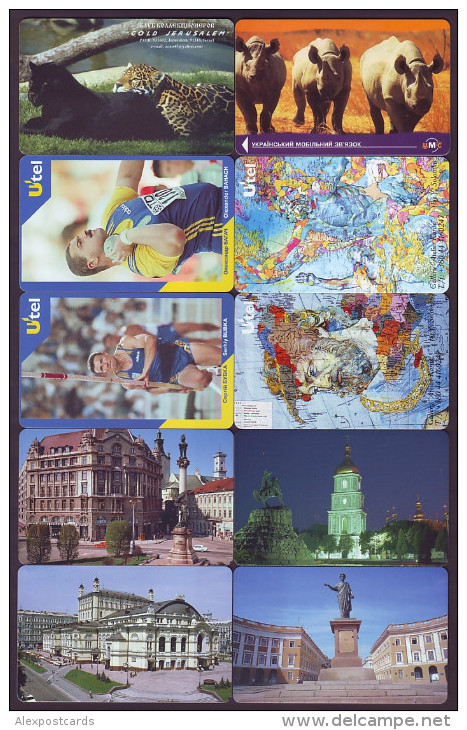 UKRAINE. 80 CHIP PHONECARDS, ALL DIFFERENT. Lot Nr. 5 - Ukraine