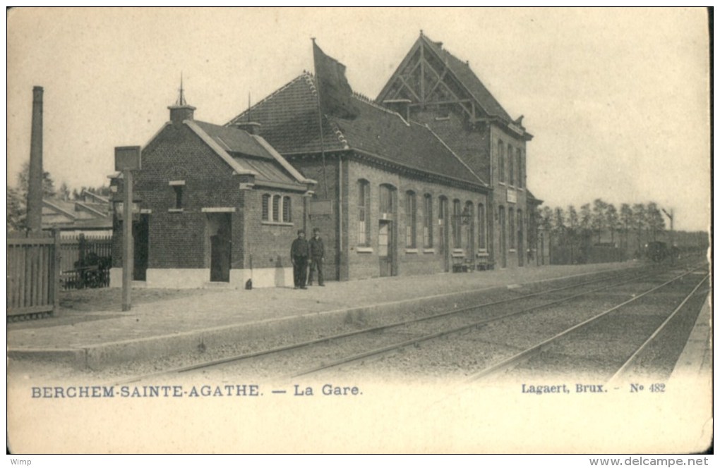 Berchem St Agathe : La Gare - Het Station - St-Agatha-Berchem - Berchem-Ste-Agathe