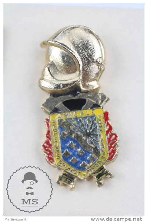 Sapeurs Pompiers Brunoy-Val D´Yerres, France - Fireman/ Firefighter Pin Badge #PLS - Pompiers