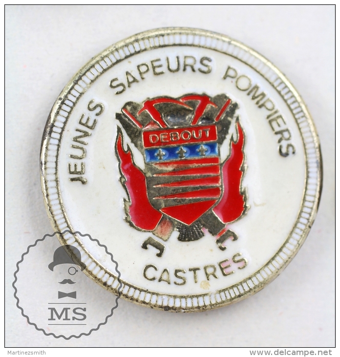 Jeunes Sapeurs Pompiers Castres France Fireman/ Firefighter - Pin Badge #PLS - Bomberos