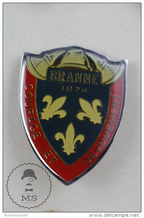 Branne France Sapeurs Pompiers Fireman/ Firefighter - Pin Badge #PLS - Bomberos