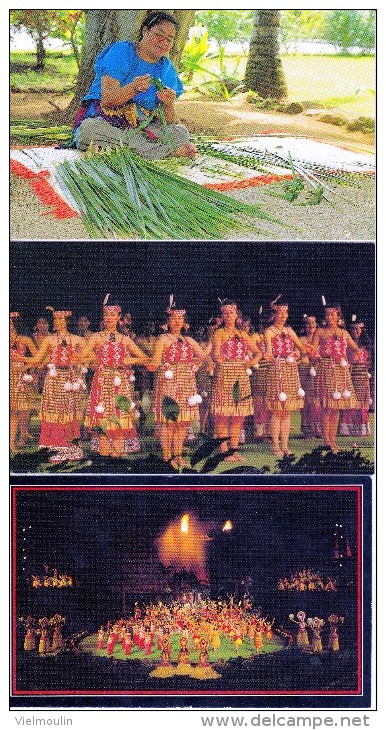 ETATS UNIS HAWAI POLYNESIAN CULTURAL CENTER  LOT DE 10 BELLES CARTES - Big Island Of Hawaii