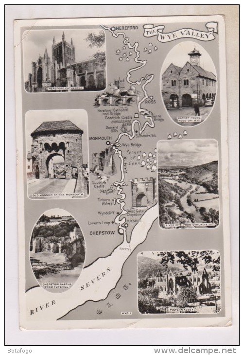 CPM PHOTO GEOGRAPHIQUE DE CHEPSTOW A HEREFORD En 1957!! - Monmouthshire