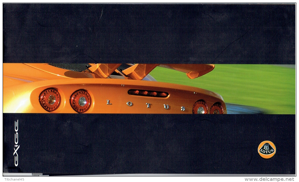 Catalogue Automobile LOTUS  EXIGE Année 2008 - 20 Pages (29.5x 17 Cm) - Voitures