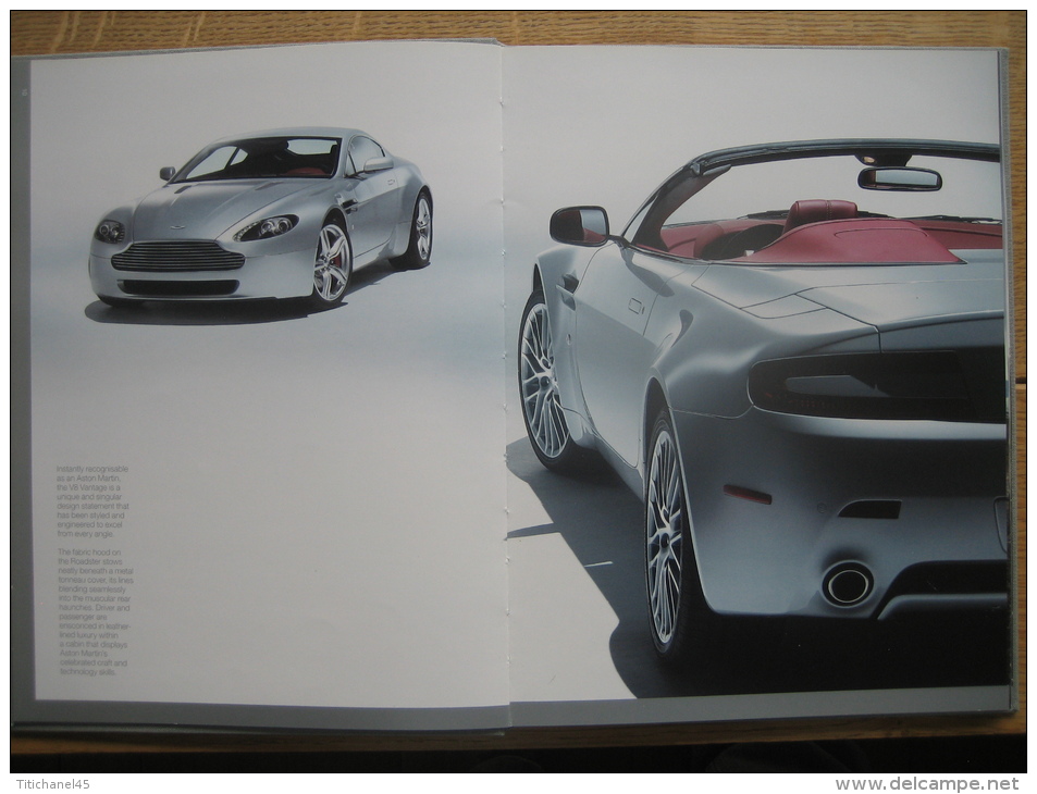 Catalogue Relié Pleine Toile 2009 ASTON MARTIN V8 VANTAGE COUPE & ROADSTER - Prospekt Brochure - Coches