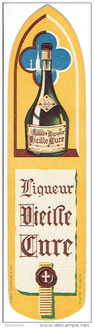 Marque-pages Publicité Pour La Liqueur VIEILLE CURE Illustré Par WILQUIN  Et La Liqueur CORDIAL MEDOC - Marque-Pages