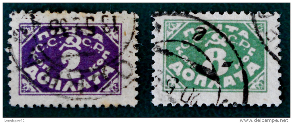 TIMBRES-TAXE 1925 - OBLITERES - YT 18/21 - MI 121 + 151 - Postage Due