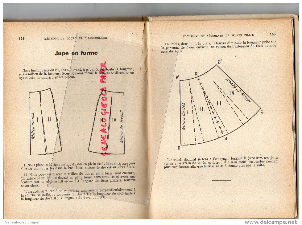 METHODE DE COUPE ET ASSEMBLAGE - C. CHAPUT - MODE COUTURE - LAYETTE- ROBE JUPE PANTALON BARBOTEUSE-1958 - Mode