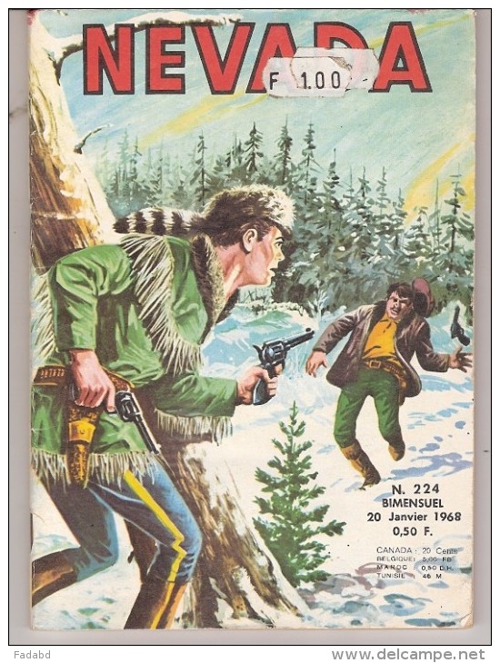 NEVADA N° 224 20 JANVIER 1968 MIKI LE RANGER - Nevada