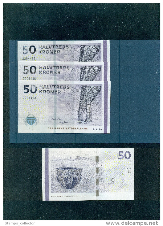 Denmark 50,  50 Kroner. 2015 . UNC.  1 Banknote. Se Description. - Dinamarca