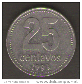 ARGENTINA 25 CENTAVOS 1993 - Argentina