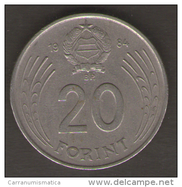 UNGHERIA 20 FORINT 1984 - Ungheria