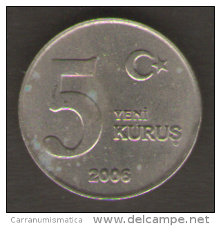 TURCHIA 5 KURUS 2006 - Turquie