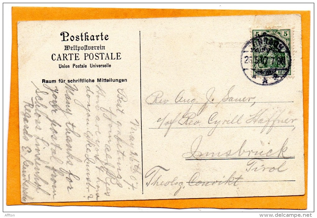 Sackingen Saeckingen 1907 Postcard - Bad Saeckingen