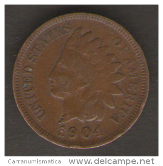 U.S.A. - STATI UNITI D' AMERICA - ONE CENT ( 1904 ) - INDIAN HEAD - 1859-1909: Indian Head