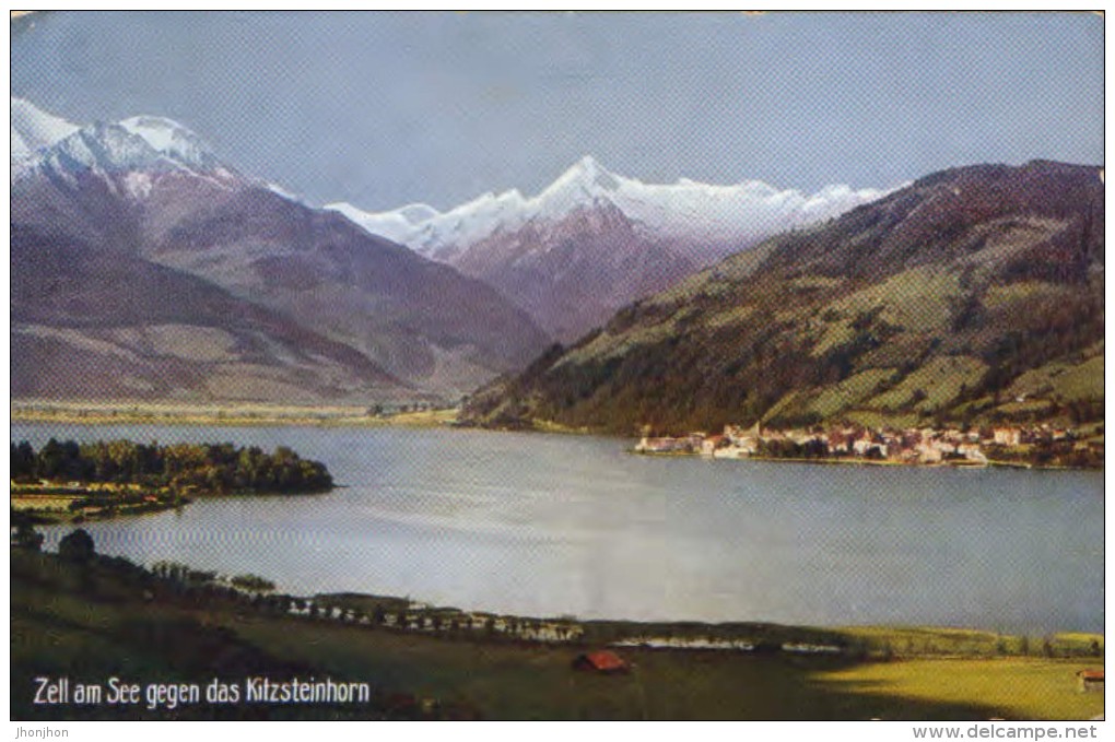 Austria - Postcard  Circulated  In 1928 - Zell Am See Gegen Das Kitzsteinhorn ,With Special Cancellation - 2/scans - Zell Am See