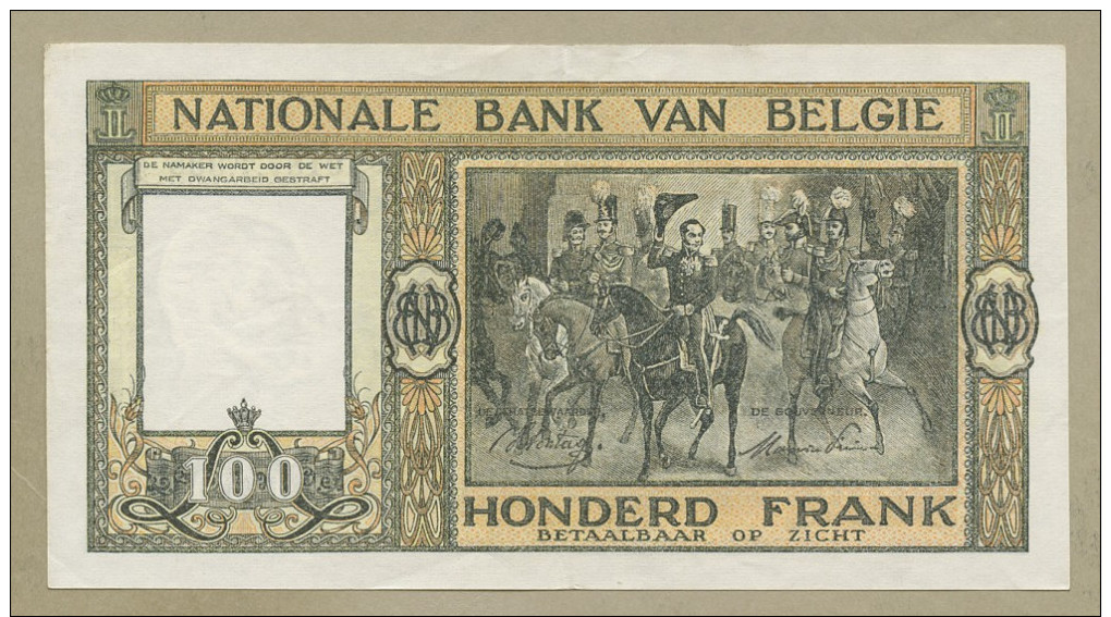BELGIUM - 100 Francs  1945  P126  VF-EF  ( Banknotes ) - 100 Francs