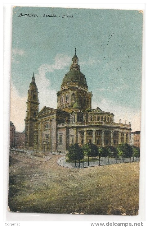 HUNGARY - BUDAPEST Bazilika 1907 POSTCARD Sent To BRUGGE - BELGIQUE - Covers & Documents