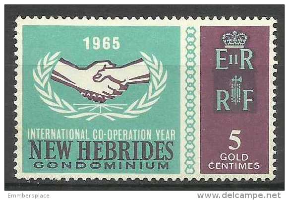 New Hebrides - 1965 ICY 5c MH *     Sc 110 - Ongebruikt