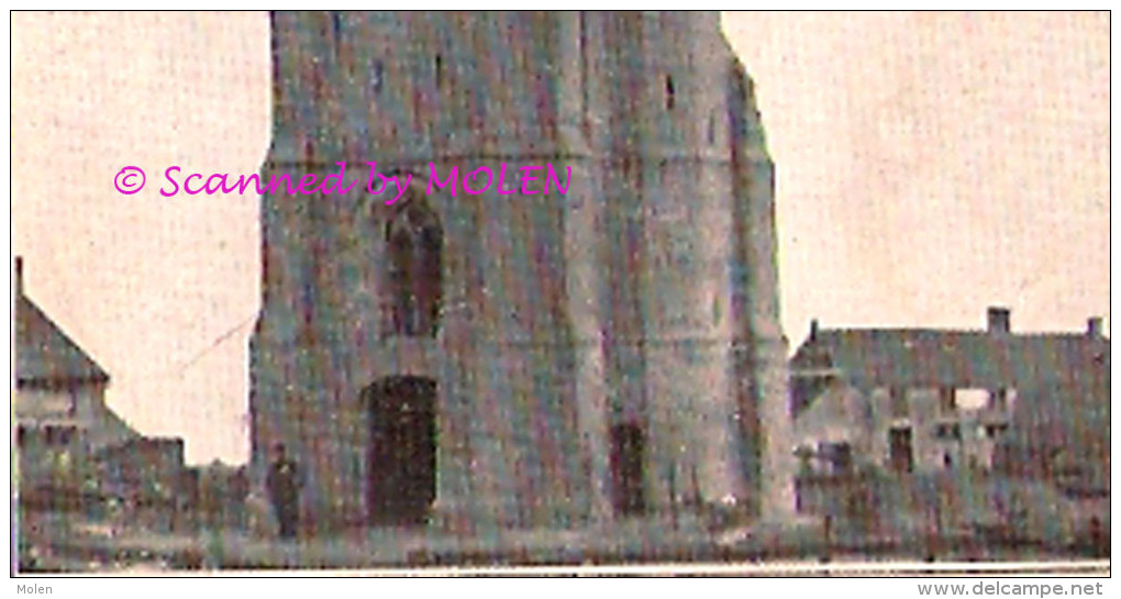 STUIVEKENSKERKE : TOREN KERK VAN OUDSTUYVEKENSKERKE IN 1914 Deelgemeente Van DIKSMUIDE Tour Eglise        088 - Diksmuide