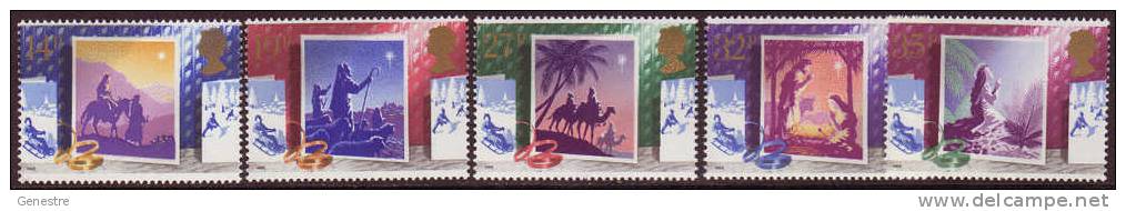 Grande-Bretagne - Y&T 1358 à 1362 (SG 1414 à 1418) ** (MNH) - Christmas - Neufs