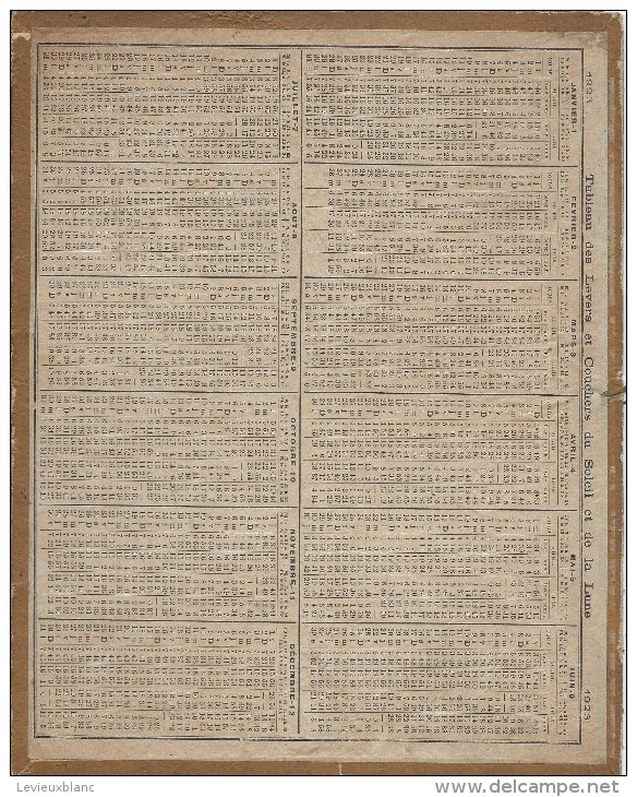 Calendrier/Postes Télégraphes /Almanach/Chasse à Courre/En Défaut//1923   CAL226 - Tamaño Grande : 1921-40