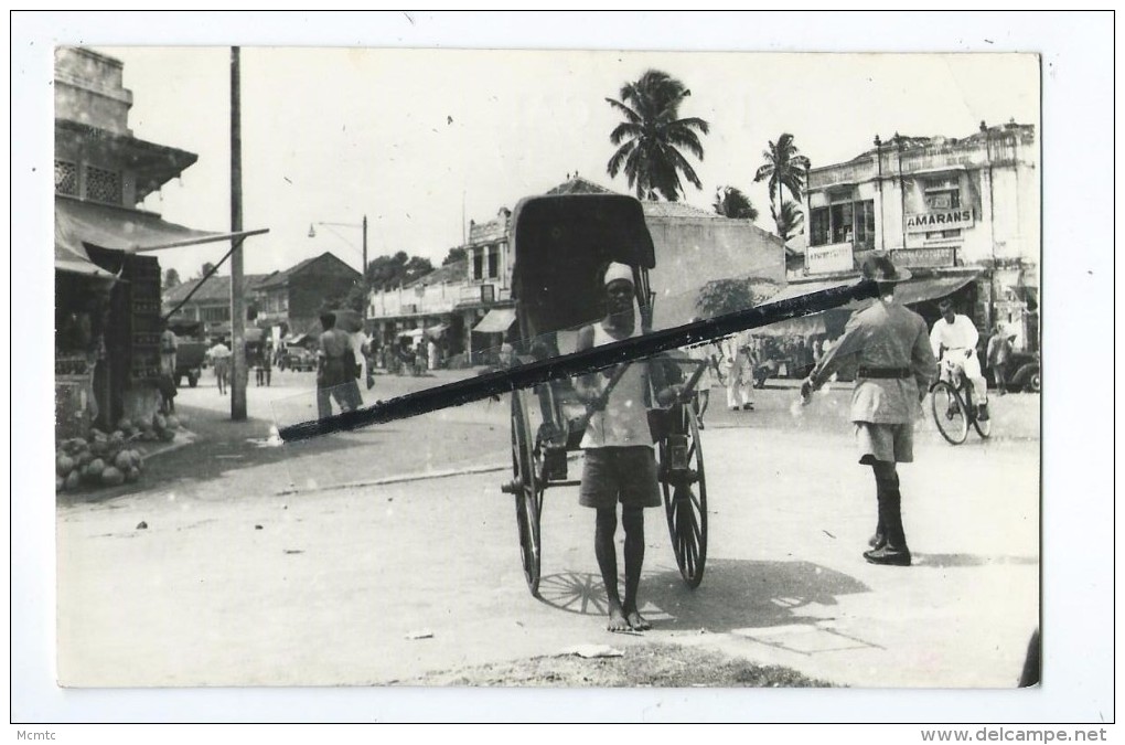 Carte Photo - Sri Lanka - Pousse Pousse - Rickshaw Ceylan - Sri Lanka (Ceylon)