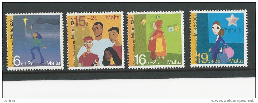 Malta 2001 SG 1239-42 CHRISTMAS SET MNH - Malta