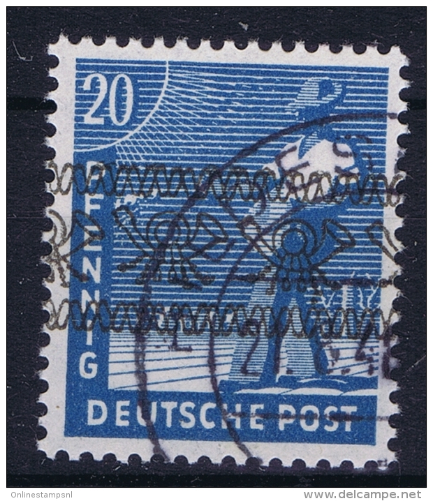 Bizone Mi Nr 43 I D    Gestempelt Used, Grünlichblau - Usados