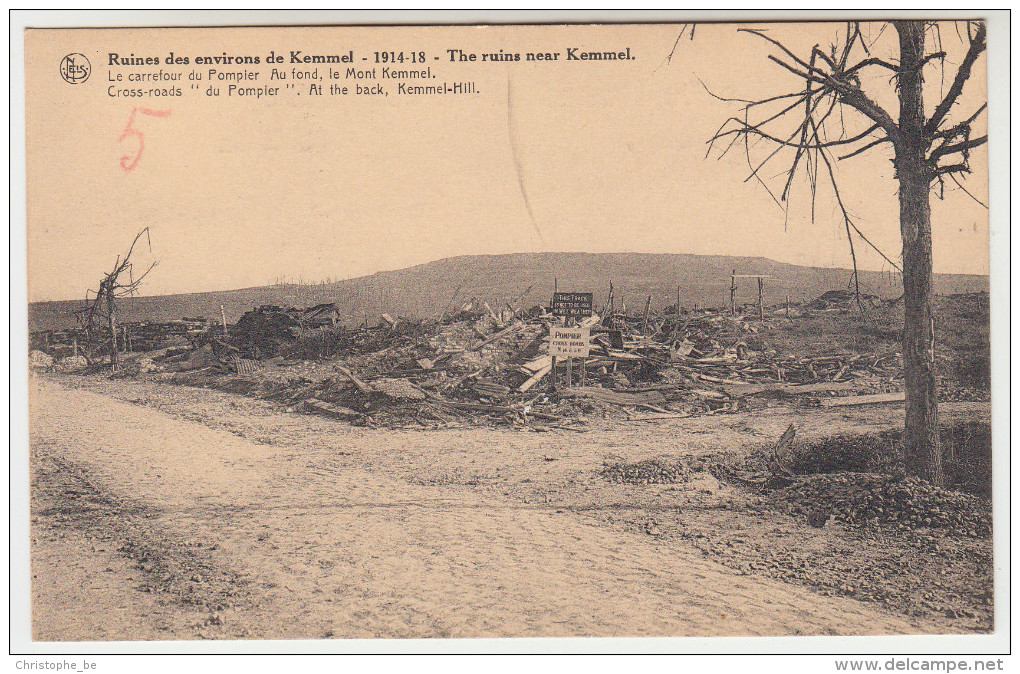 Kemmel, Ruines Du Mont Kemmel , Kruisweg Der Pompier (pk22196) - Heuvelland