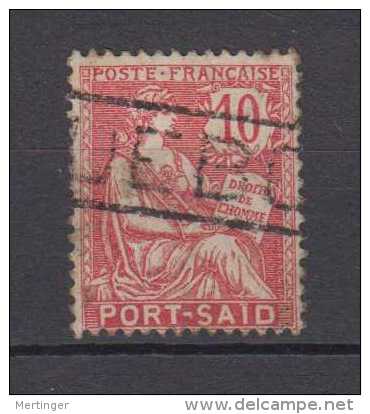 France PORT SAID Mi# 23 PAQUEBOT Postmark - Used Stamps