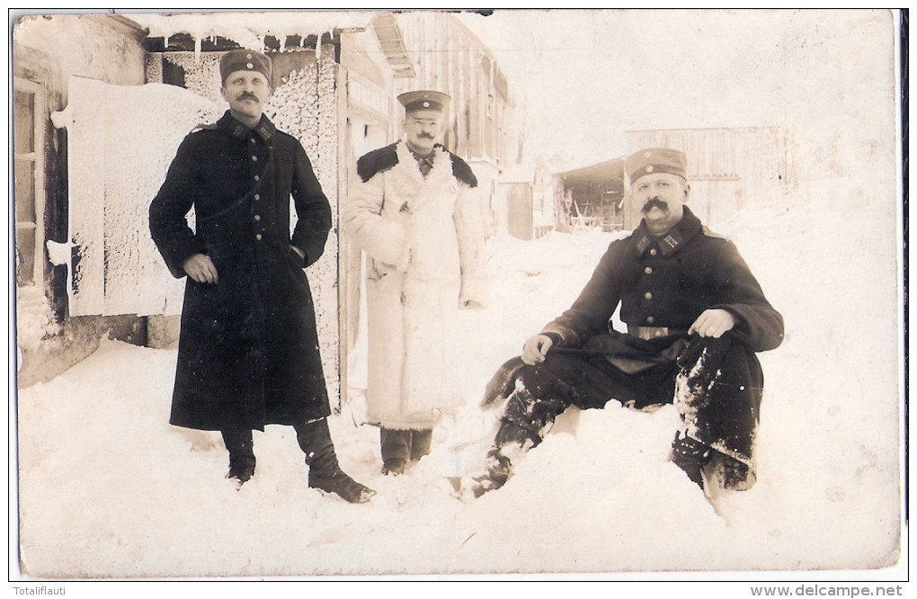 SATZUNG Erzgebirge Stadt Marienberg Soldaten Im Schnee Gelaufen Als Feldpost 23.3.1916 Mit Formationsstempel - Marienberg