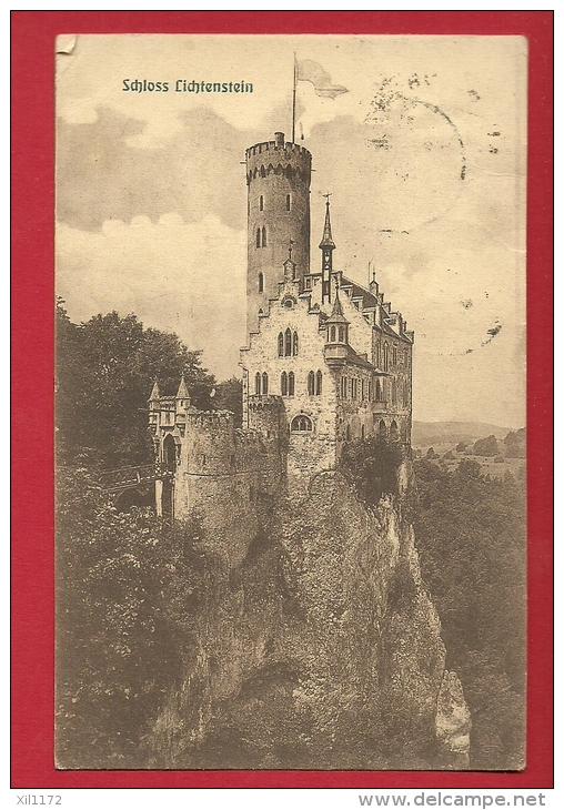 EZC-20  Schloss Lichtenstein. Stempel Honau - Autres & Non Classés