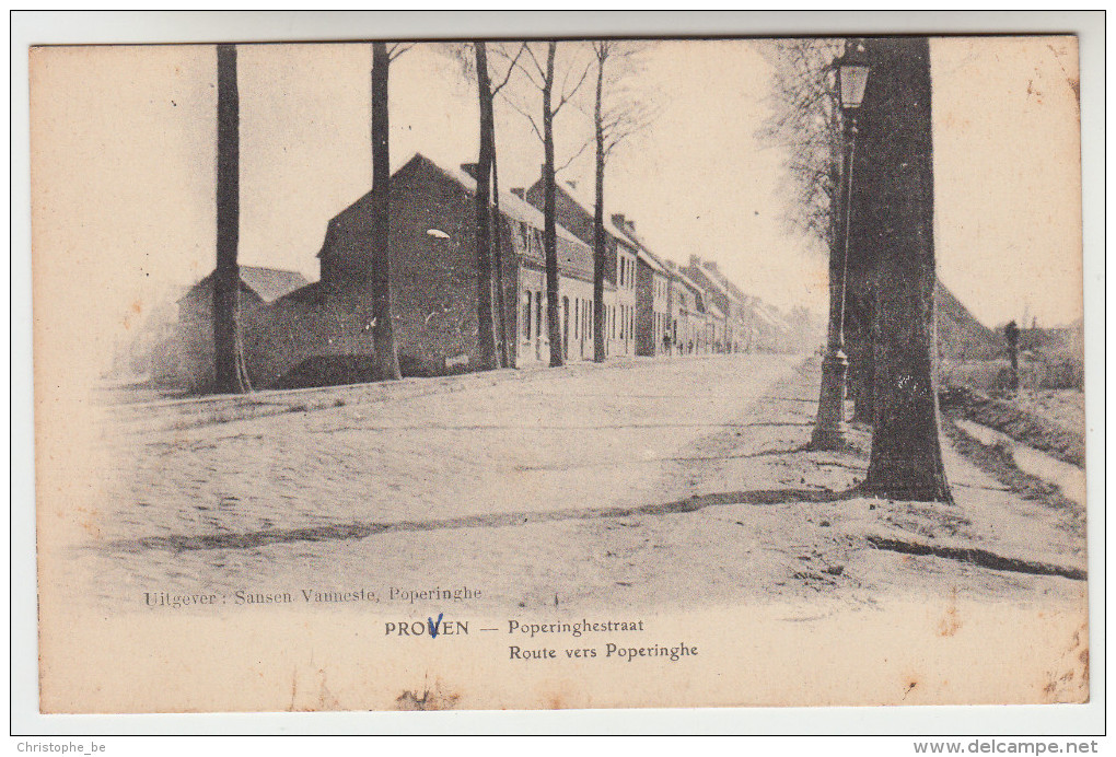 Proven, Poperinghestraat, Route Vers Poperinghe (pk22224) - Poperinge