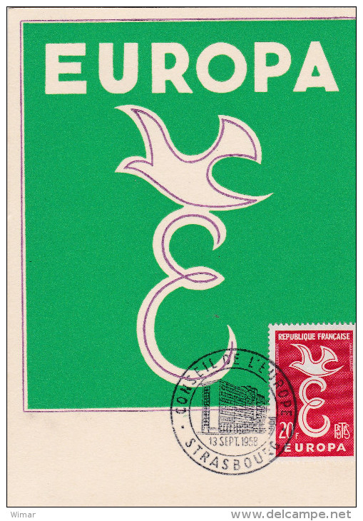 1958 Europa Strasbourg Conseil De L'Europe 20 - 1950-1959