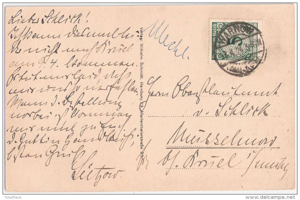 Herrenhaus EICKELBERG Warnow Sternberg Bützow Autograf Besitzer Von Lützow 8.4.1924 Gelaufen - Buetzow