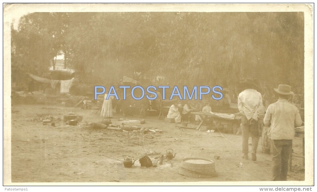 15414 ARGENTINA JUJUY ISAN PEDRO CAMPAMENTO INDIO EN LA ESTACION  YEAR 1914 14.5 X 9 CM PHOTO NO POSTAL POSTCARD - Ohne Zuordnung