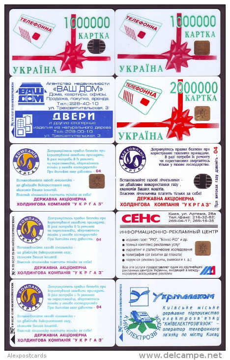 UKRAINE. 80 CHIP PHONECARDS, ALL DIFFERENT. Lot Nr. 6 - Ukraine