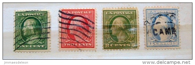 USA 1908 Scott # 331/332, 337, 340 = 10.25 $ - Usati