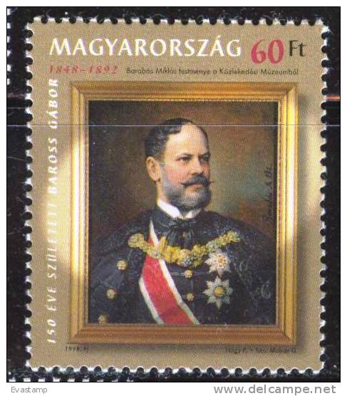 HUNGARY - 1998. Gabor Baross, Postal Administrator MNH!! Mi 4505. - Ongebruikt